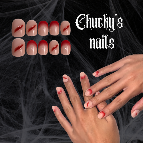 Chucky's Nails-round & natural-bad moody