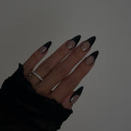 french nail black french nails